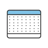 Latex mattress icon